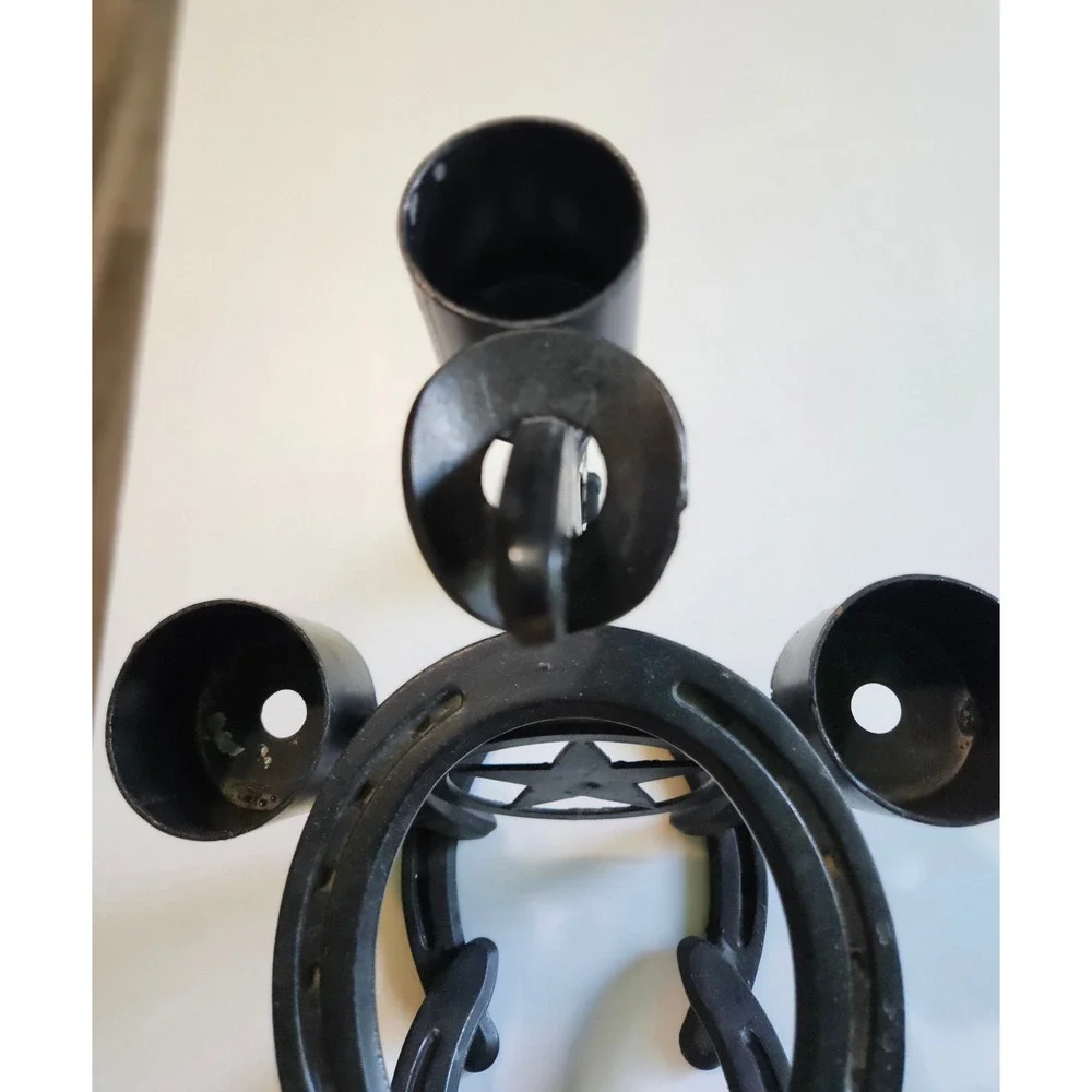 Rustic Horseshoe Metal Candle Holder‎ Texas Star Western Farmhouse Decor Black